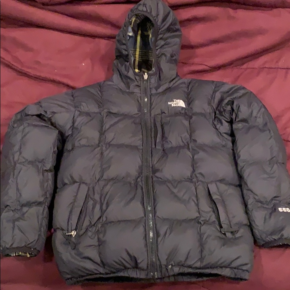 Reversible The North Face jacket.